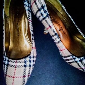Chinese Laundry Plaid Tartan Pumps 6 1/2